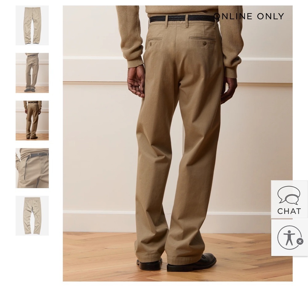 Todd Snyder Patch and Repair Selvedge Chino Khaki Japan Mens Sz 32/34 NEW - Picture 2 of 13